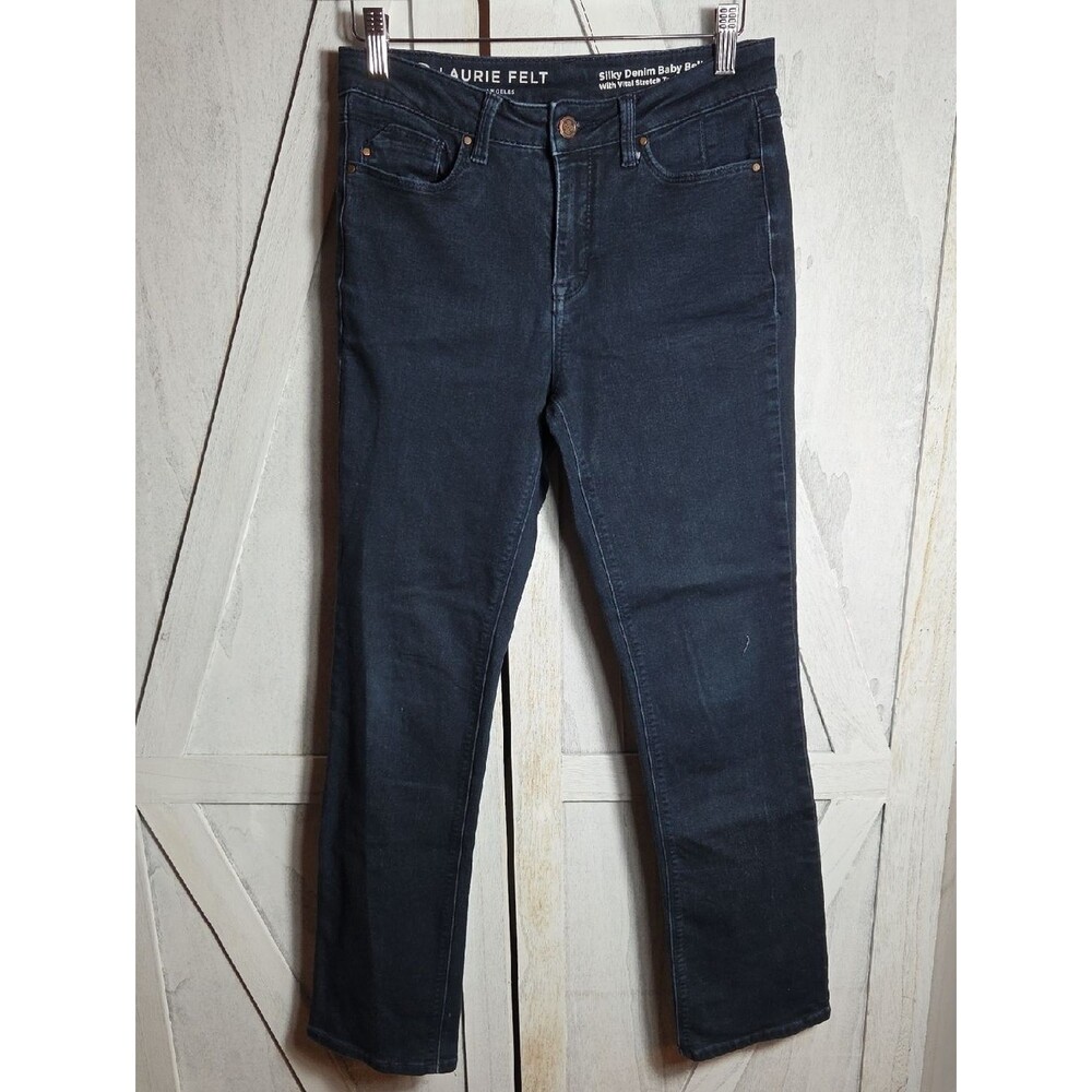 Laurie Felt Silky Denim Baby Bell Bootcut Jeans Size 27